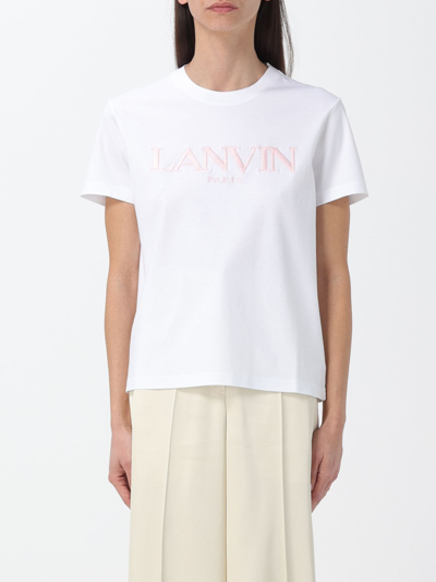 Shop Lanvin T-shirt  Woman Color White