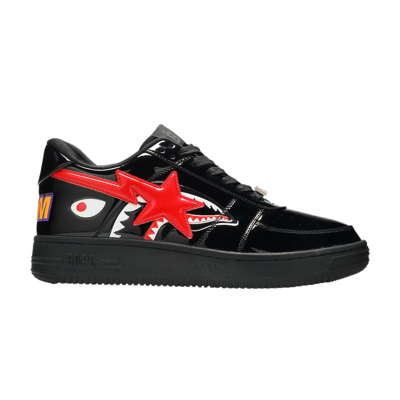 Pre-owned Bape Sta Low M2 'shark Face - Black'