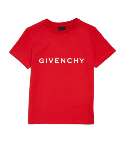 Shop Givenchy Kids Cotton Logo T-shirt (4-12+ Years) In Multi