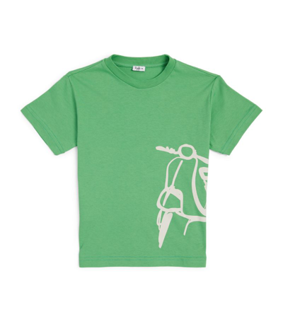 Shop Il Gufo Printed T-shirt (2-14 Years) In Green