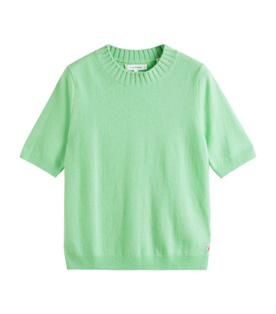 Shop Chinti & Parker Wool-cashmere T-shirt In Green