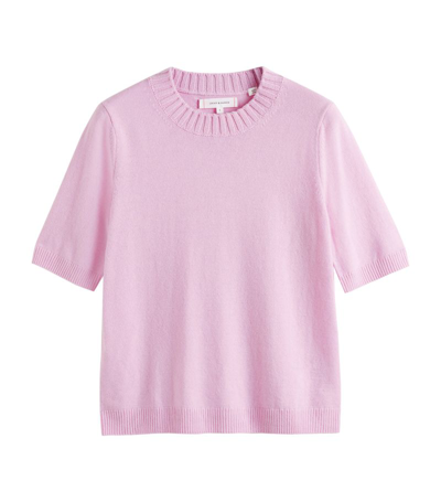 Shop Chinti & Parker Wool-cashmere T-shirt In Pink