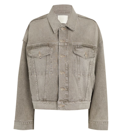 Shop Citizens Of Humanity Quira Denim Jacket In Grey