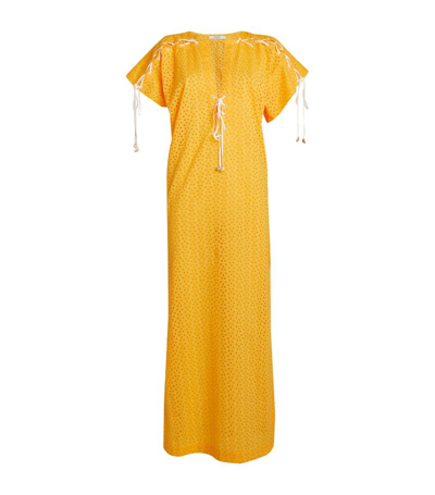 Shop Marysia Cotton Nantucket Maxi Dress In Orange