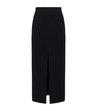 Shop Alexander Mcqueen Wool-blend Pencil Skirt In Black