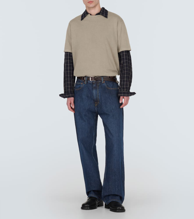 Our Legacy T-shirt Box Aus Baumwoll-jersey In Beige