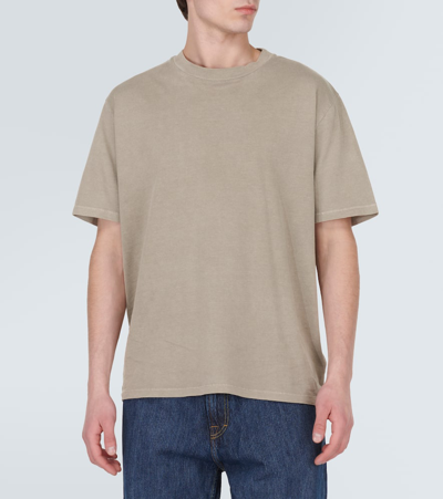 Shop Our Legacy Box Cotton Jersey T-shirt In Beige