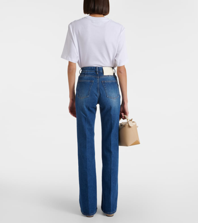 Shop Ami Alexandre Mattiussi High-rise Straight Jeans In Blau