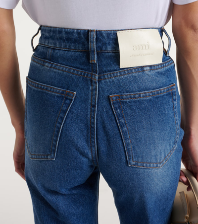 Ami Alexandre Mattiussi High-rise Straight Jeans In Blau