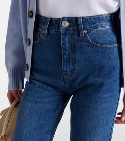 Shop Ami Alexandre Mattiussi High-rise Straight Jeans In Blau