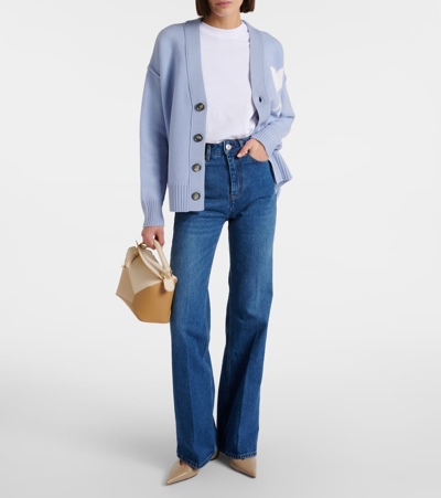 Shop Ami Alexandre Mattiussi High-rise Straight Jeans In Blau