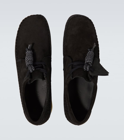 Shop Clarks Originals Weaver Suede Sneakers In Schwarz