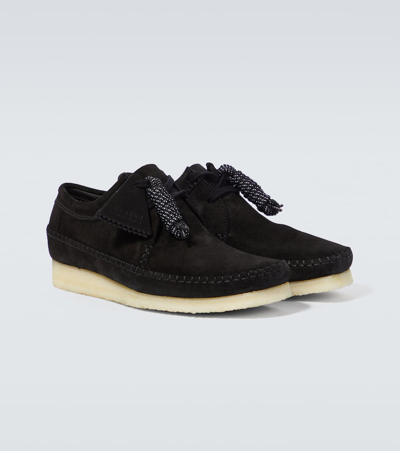 Shop Clarks Originals Weaver Suede Sneakers In Schwarz