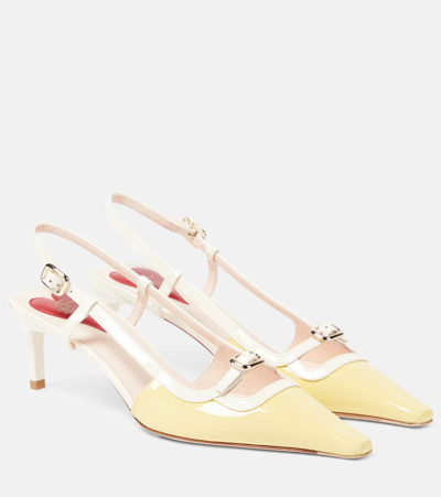 Roger Vivier Viv Canard Slingback In Nude
