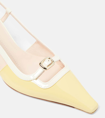 Roger Vivier Viv Canard Slingback In Nude