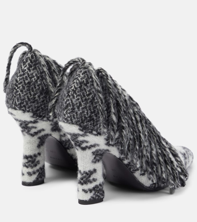 Burberry Sweep 100 Fringed Wool Pumps In Multicolor