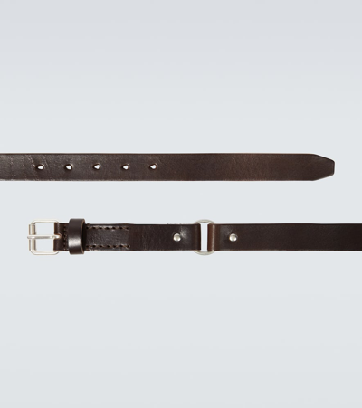 Shop Our Legacy Ring 25 Leather Belt In Brown