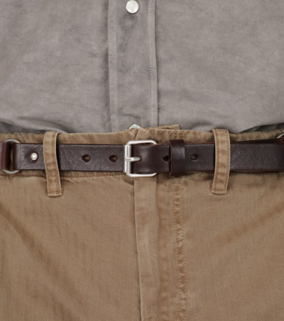 Shop Our Legacy Ring 25 Leather Belt In Brown