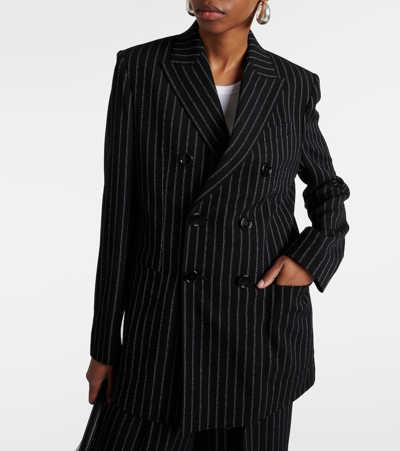 Shop Ami Alexandre Mattiussi Double-breasted Blazer In Black