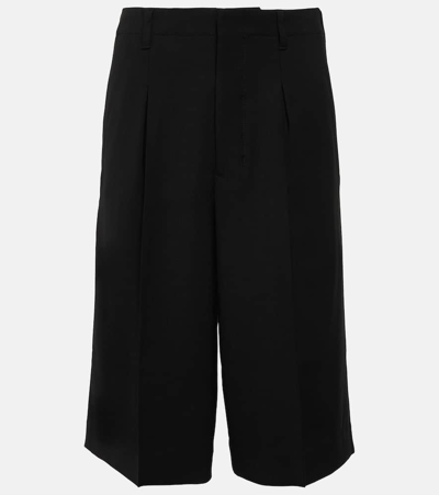 Shop Ami Alexandre Mattiussi Bermuda Shorts In Black