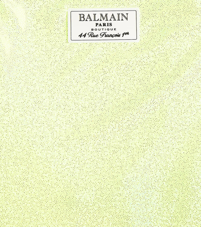 Shop Balmain Logo Swimsuit In Yellow