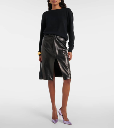 Christian Louboutin Gray 100mm Pumps For Women From Designer At Ss24 Collection In Purple