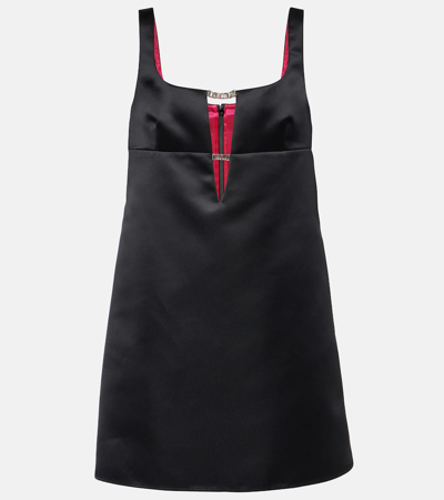 Nina Ricci Embellished Square Neckline Mini Length Dress In Black