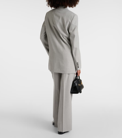 Ami Alexandre Mattiussi Double-breasted Wool Blazer In Grey