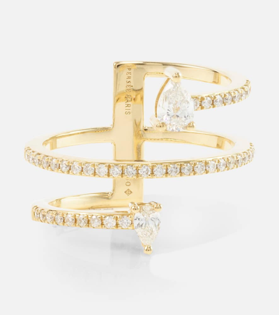 Shop Persée Héra 18kt Gold Ring With Diamonds