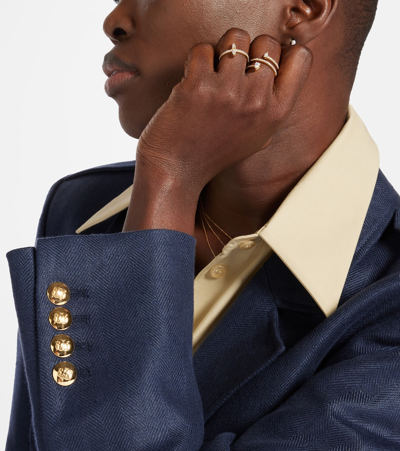 Persée Héra 18kt Gold Ring With Diamonds In Gold