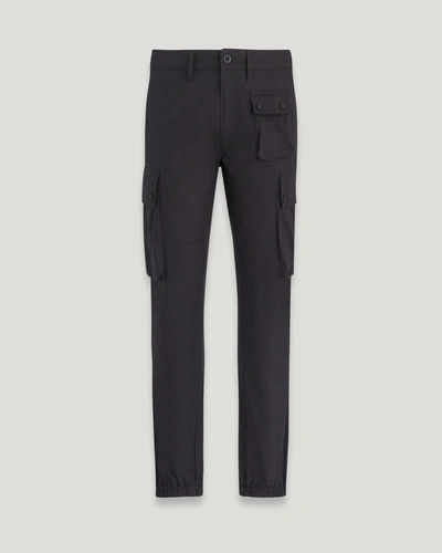 Shop Belstaff Trialmaster Cargo Trousers In Black