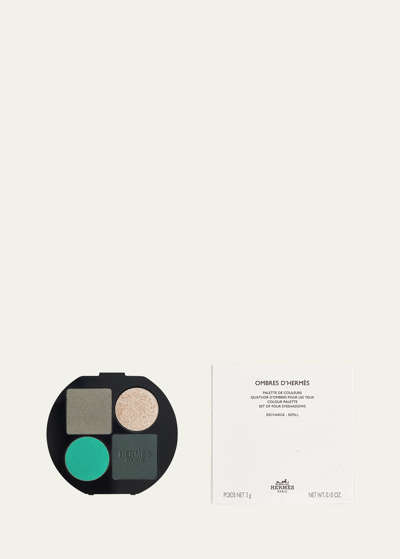 Shop Hermes Ombres D' Eyeshadow Refill In 02 Ombres Vegetal