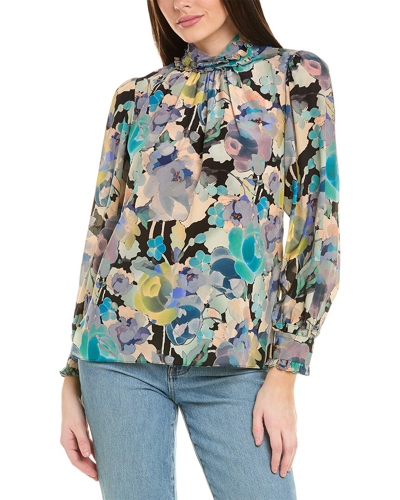 Shop Ungaro Janeen Silk Blouse In Black