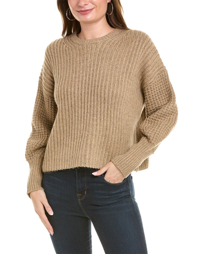 Shop Splendid Sarah Wool-blend Sweater In Brown