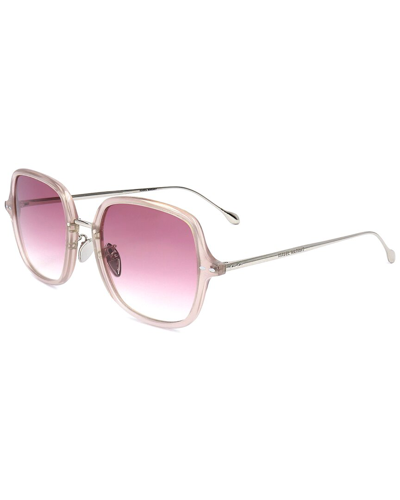 Shop Isabel Marant Women's Im0037 55mm Sunglasses In Brown
