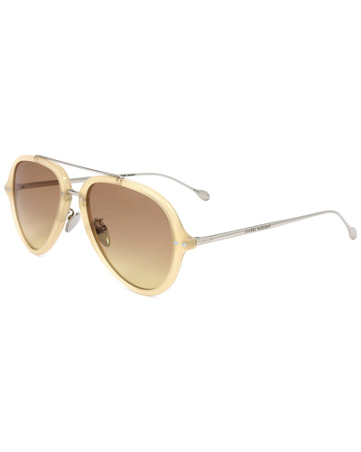 Shop Isabel Marant Women's Im0038 57mm Sunglasses In Yellow