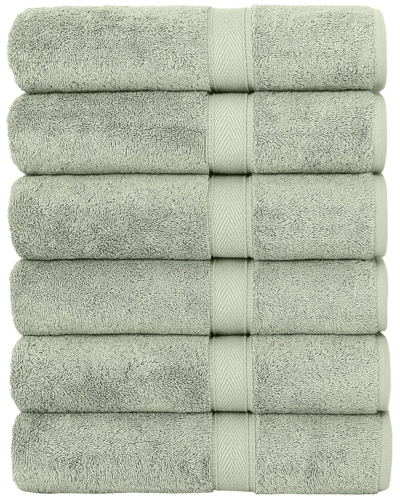 Shop Linum Home Textiles Set Of 6 Turkish Cotton Sinemis Terry Bath Towels