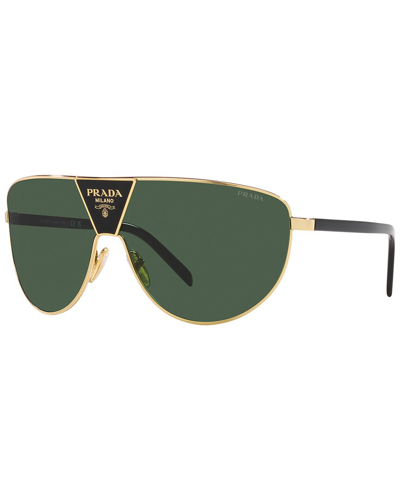 Shop Prada Men's Pr69zs 37mm Sunglasses In Gold