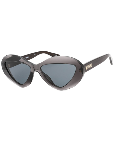 Shop Moschino Women's Mos076/s  55mm Sunglasses In Grey