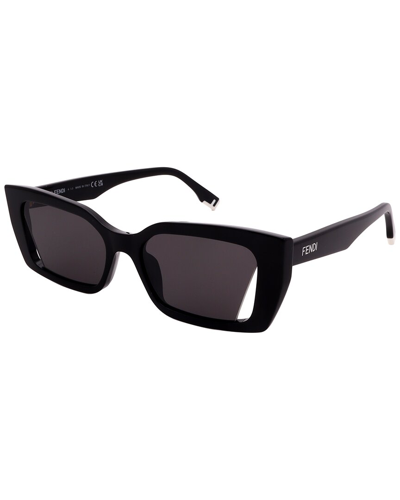 Shop Fendi Women's Fe40032i 54mm Sunglasses In Black