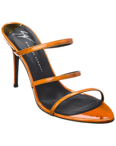 Shop Giuseppe Zanotti Alimha 105 Sandal In Orange