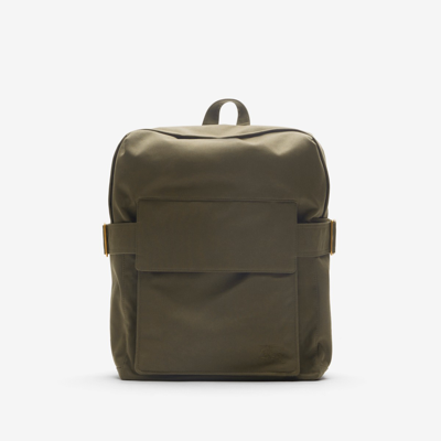 Shop Burberry Trench Backpack In Military