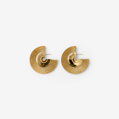 Shop Burberry Buzz Earrings In Gold