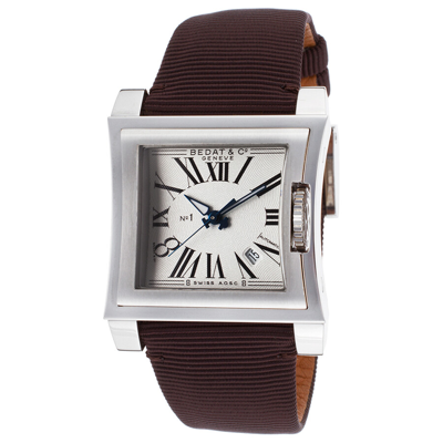 Shop Bedat No. 1 Silver Dial Satin Strap Automatic Unisex Watch 114.010.100 In Red / Silver