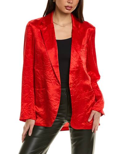 Shop Equipment Eliette Silk-blend Jacket In Red