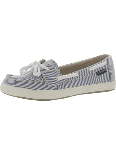 Shop Eastland Skip Womens Memory Foam Lace-up Boat Shoes In Grey