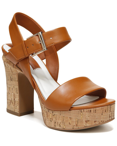 Shop Franco Sarto Scarlett Leather Ankle Strap Sandal In Brown