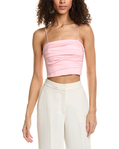 Shop Alice And Olivia Tita Draped Top In Pink