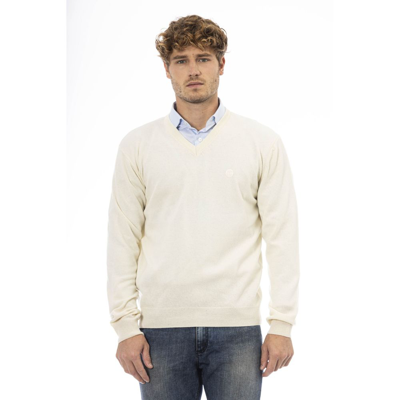 Shop Sergio Tacchini Wool Men's Sweater In White