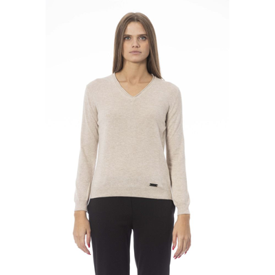 Shop Baldinini Trend Polyamide Women's Sweater In Beige